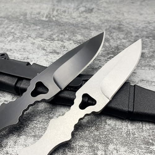 Tactical EDC Knife, Droppoint Blade, 6.5" Camp Knife, Hunting & Survival Tools