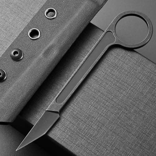 Black Gtk104 Fixed Blade Knife D2 Stainless Steel EDC Tool for Outdoor Activities