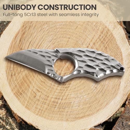 Men's Small Full Tang Belt Knife, Kydex Sheath, Outdoor EDC Gift
