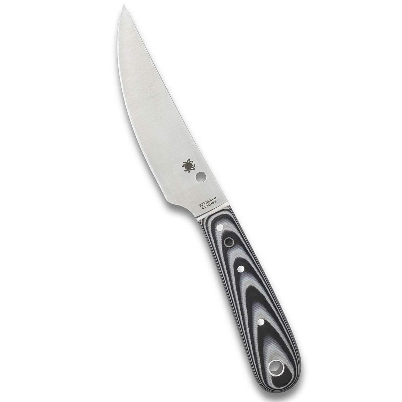 Spyderco Bow River Fixed Blade Knife - 4.40" 8Cr13MoV Stainless Steel
