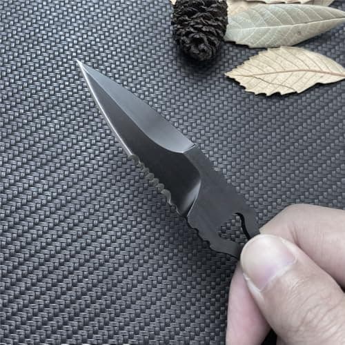 HUAAO 6.7 Inch SOCP 440C Fixed Blade Dagger with Kydex Sheath