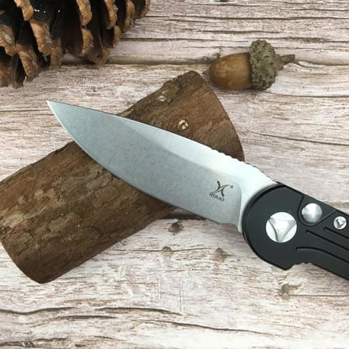 HUAAO 8Cr13Mov Pocket Knife for Men, 3.1in EDC Foldable Camping Hunting Knife