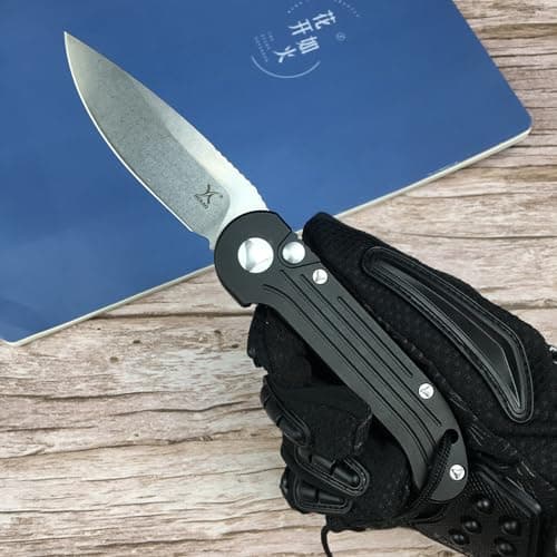 HUAAO 8Cr13Mov Pocket Knife for Men, 3.1in EDC Foldable Camping Hunting Knife