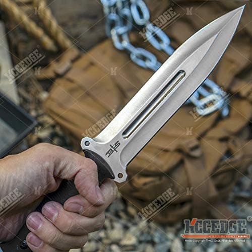 Tactical Survival Knife with Kydex Sheath and G10 Handle