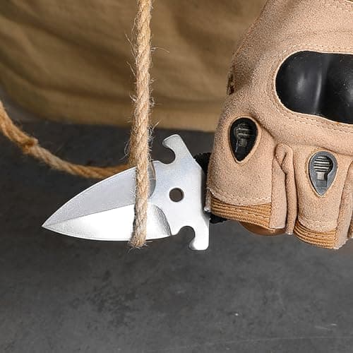 Hunter Force Full-Tang Mini Fixed Blade SOCP Knife, Hard Kydex Sheath for Outdoor Hunting, Camping & Fishing