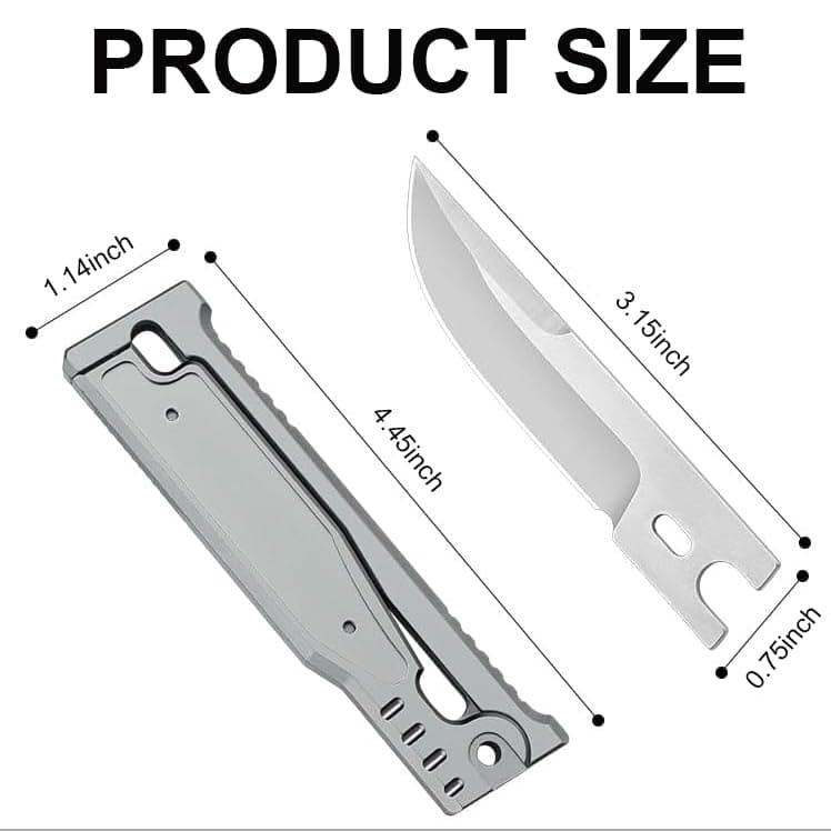 HUAAO EDC Pocket Knife, 3.15 D2 Steel Blade, G10 Handle, Folding Outdoor Knife for Men