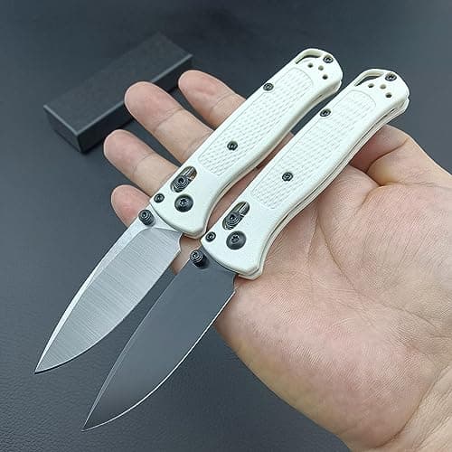 HUAAO Axis Lock Mini Pocket Knife with Belt Clip (Black Blade)