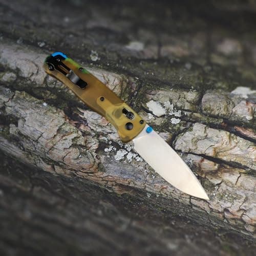 HUAAO EDC Bugout Knife, 440C Steel 2.9" Blade Camping Knife