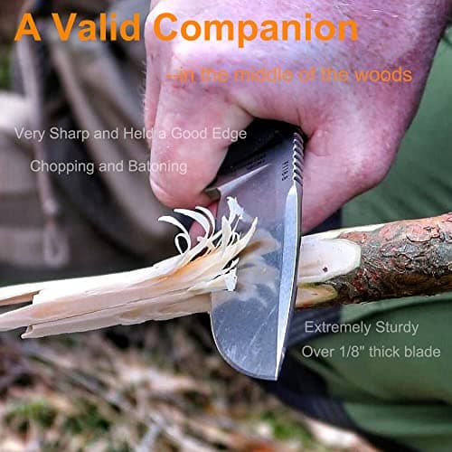 Ruike 360 Rotate Fixed Blade Knife, Tactical Stainless Steel Hunting Survival Tool