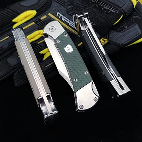 Assisted Opening Folding Pocket Knife for Camping EDC (Black)