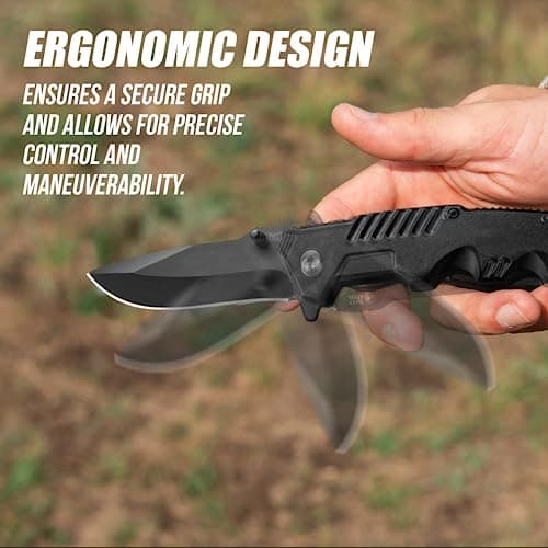 Stainless Steel Point Lock Blade Folding Knife for Camping and Outdoor Adventures