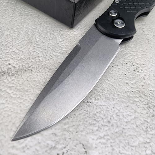 EDC Pocket Folding Knife - D2 Steel Blade with Aluminum Handle and Clip, Ideal for Men and Women
