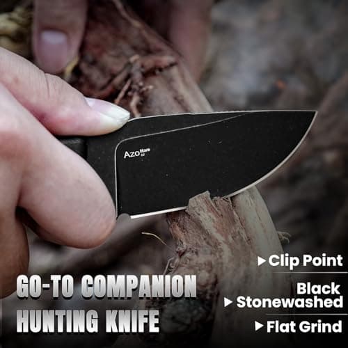 Kizer Hare Fixed Blade Knife, 3.14" D2 Steel, Black G10 Handle, Hunting & Camping