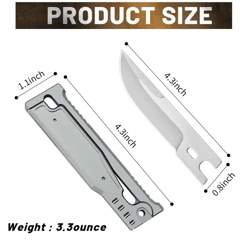 Tactical Locking Pocket Knife, D2 Steel Blade, T6 Aluminum Inlay, G10 Handle, Camping Knife for Men & Women