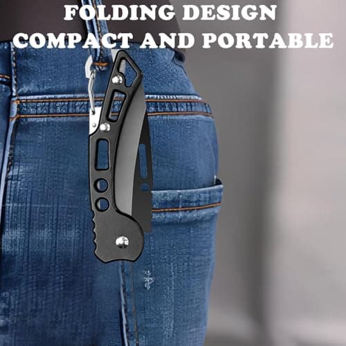3 Pack Stainless Steel Pocket Knife, Self Defense & Outdoor Tool for Men & Women
