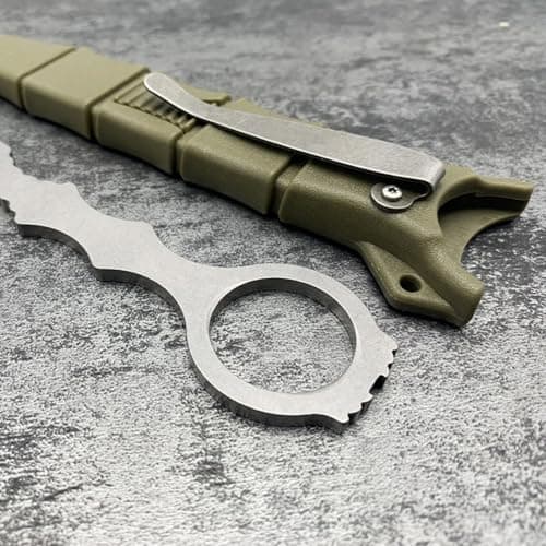 Tactical EDC Knife, Droppoint Blade, 6.5" Camp Knife, Hunting & Survival Tools