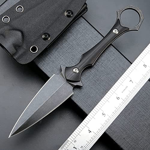 Gtkii GTK292 Fixed Blade Knife: D2 Steel G10 Handle EDC Tool for Outdoor Adventure