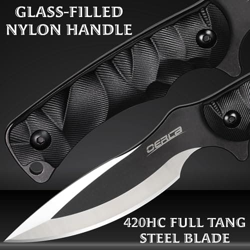 OERLA TAC OLL-005 Outdoor survival knife 420HC steel kydex sheath