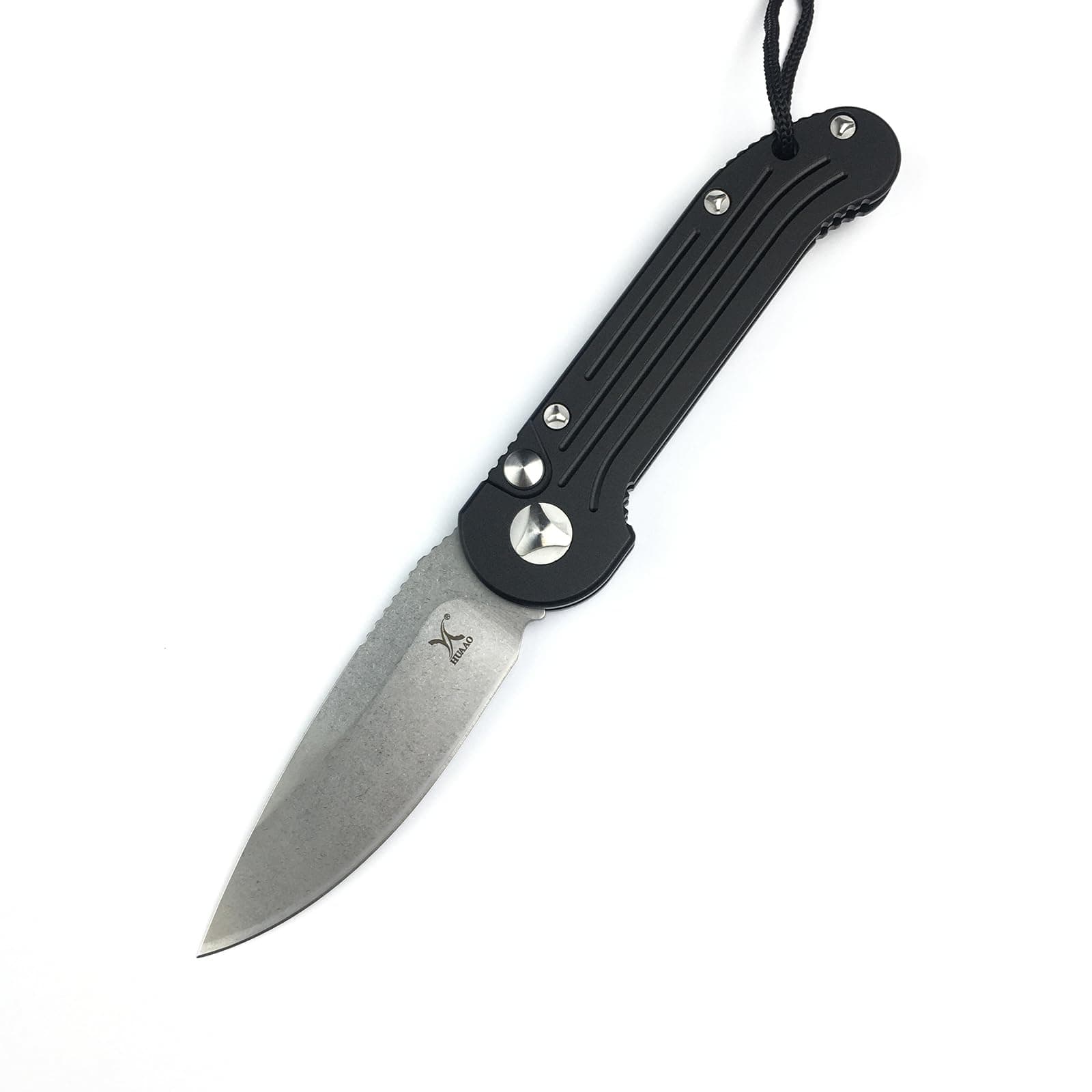HUAAO 8Cr13Mov Pocket Knife for Men, 3.1in EDC Foldable Camping Hunting Knife
