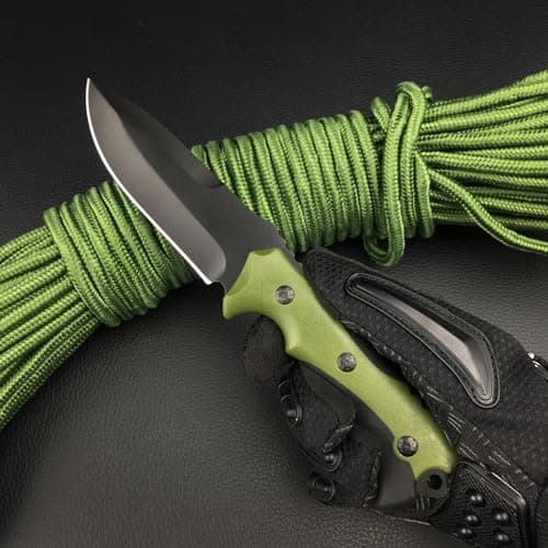 Survival Tactical Knife: 9.4 Fixed Blade for Camping, Hunting