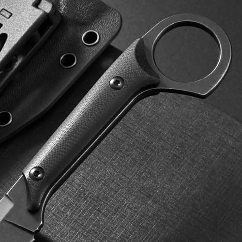 Ccanku C1140 D2 Blade G10 Handle Knife for Outdoor, Survival, Hiking, Camping (Black)