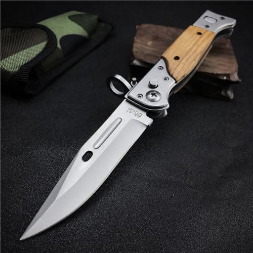 HUAAO AK47 Flipper Knife - 8.66" Portable Camping Survival Tool