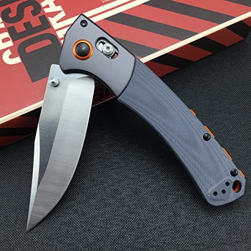 Crooked River Axis Lock EDC Knife, 3.7” D2 Steel, G10 Handle, Belt Clip