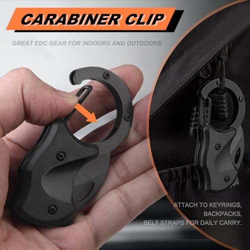 2 Pack Keychain Knife, Folding EDC for Men & Women, Outdoor Gifts for Dad, Husband