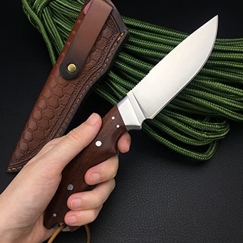 Survival Knife for Outdoor Enthusiasts: HUAAO EDC Fixed Blade Bushcraft Knife