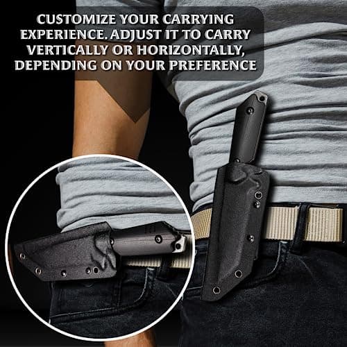 OERLA OLX-004 Tactical Survival Knife with Kydex Sheath