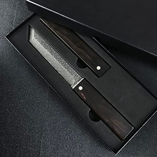 HUAAO 10.3’’ Japanese Style Katana for Camping and Hunting with VG10 Damascus Steel Blade and Ebony Handle
| HUAAO 10.3’’ Japanese Style Katana Ideal for Tactical Army and Survival with Fixed Blade
| HUAAO 10.3’’ Japanese Style Katana Perfect for Ca
