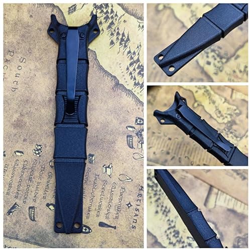 Socp Dagger EDC Tactical Fixed Blade Knife with Sheath and Clip