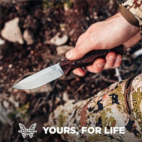 Benchmade Saddle Mountain 15002 Hunting Knife Wood Handle