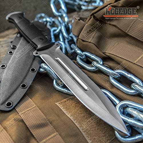 Tactical Survival Knife with Kydex Sheath and G10 Handle