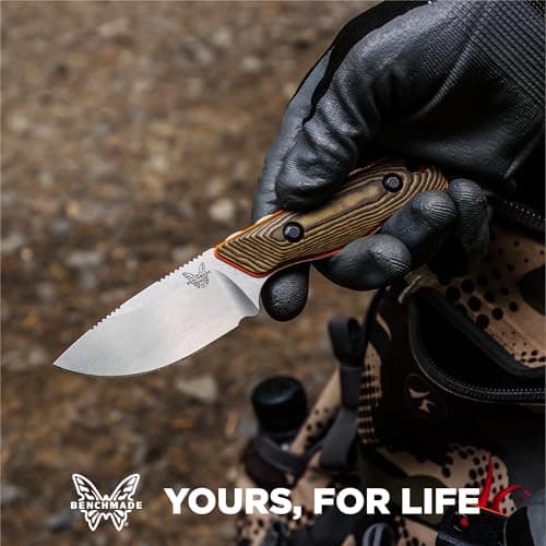 Benchmade Hidden Canyon Hunter 15017-1 Fixed Blade Knife Orange G10 Handle