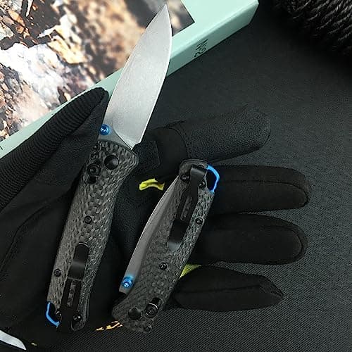 Thumb Open EDC Folding Knife, S30V 2.7'' Blade, Carbon Fiber Handle, Gift for Men