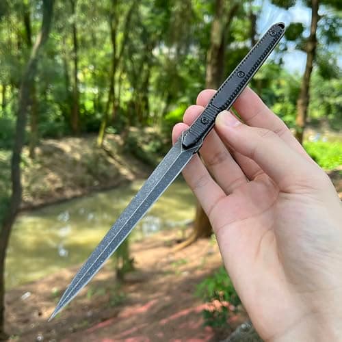 CPM-S45VN Black Stainless Steel Blade Fixed Blade Knife (G10 Handle)