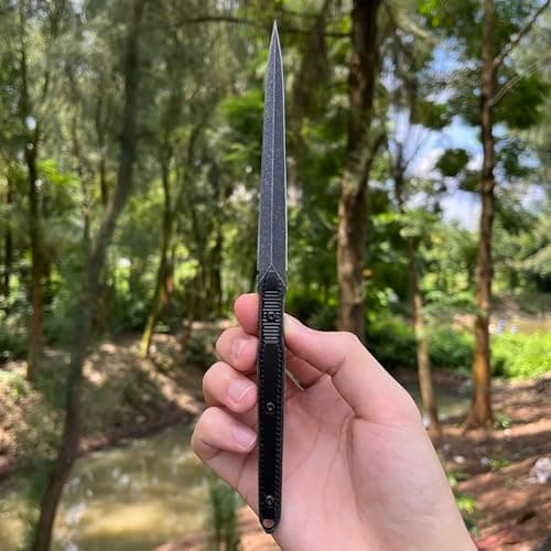 CPM-S45VN Black Stainless Steel Blade Fixed Blade Knife (G10 Handle)