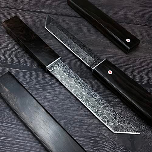 HUAAO 10.3’’ Japanese Style Katana for Camping and Hunting with VG10 Damascus Steel Blade and Ebony Handle
| HUAAO 10.3’’ Japanese Style Katana Ideal for Tactical Army and Survival with Fixed Blade
| HUAAO 10.3’’ Japanese Style Katana Perfect for Ca