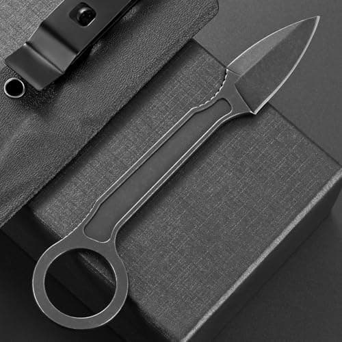 Ccanku C1134 Fixed Blade Knife,D2 Stainless Steel, EDC Tool for Survival,Camping,Sheath Included