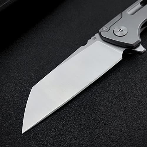 HUAAO 6.3'' Tanto Folding Knife for EDC Outdoor Camping Hiking