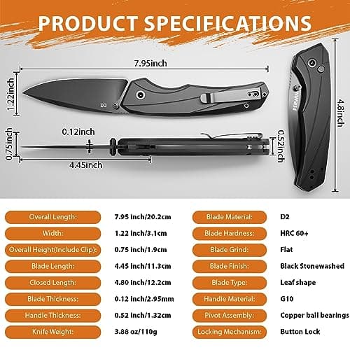 Folding Pocket Knife for EDC and Outdoor Activities