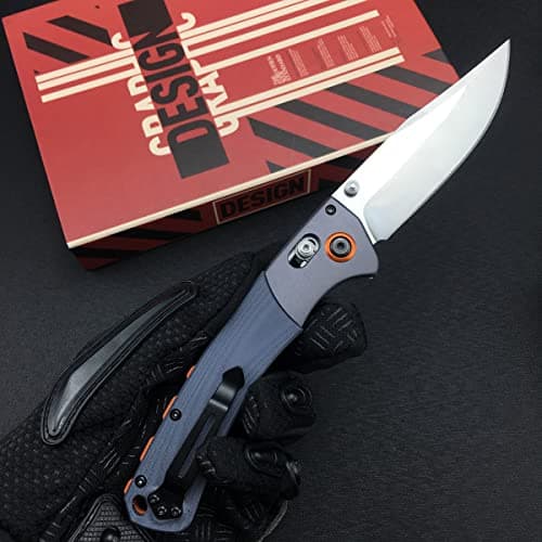 Crooked River Axis Lock EDC Knife, 3.7” D2 Steel, G10 Handle, Belt Clip