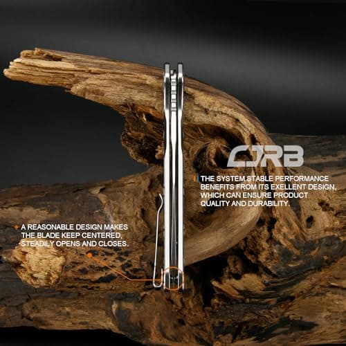 CJRB AR-RPM9 Steel Fracture Folding Knife, Button Lock, EDC, Tactical, Camping Gift (J1931)