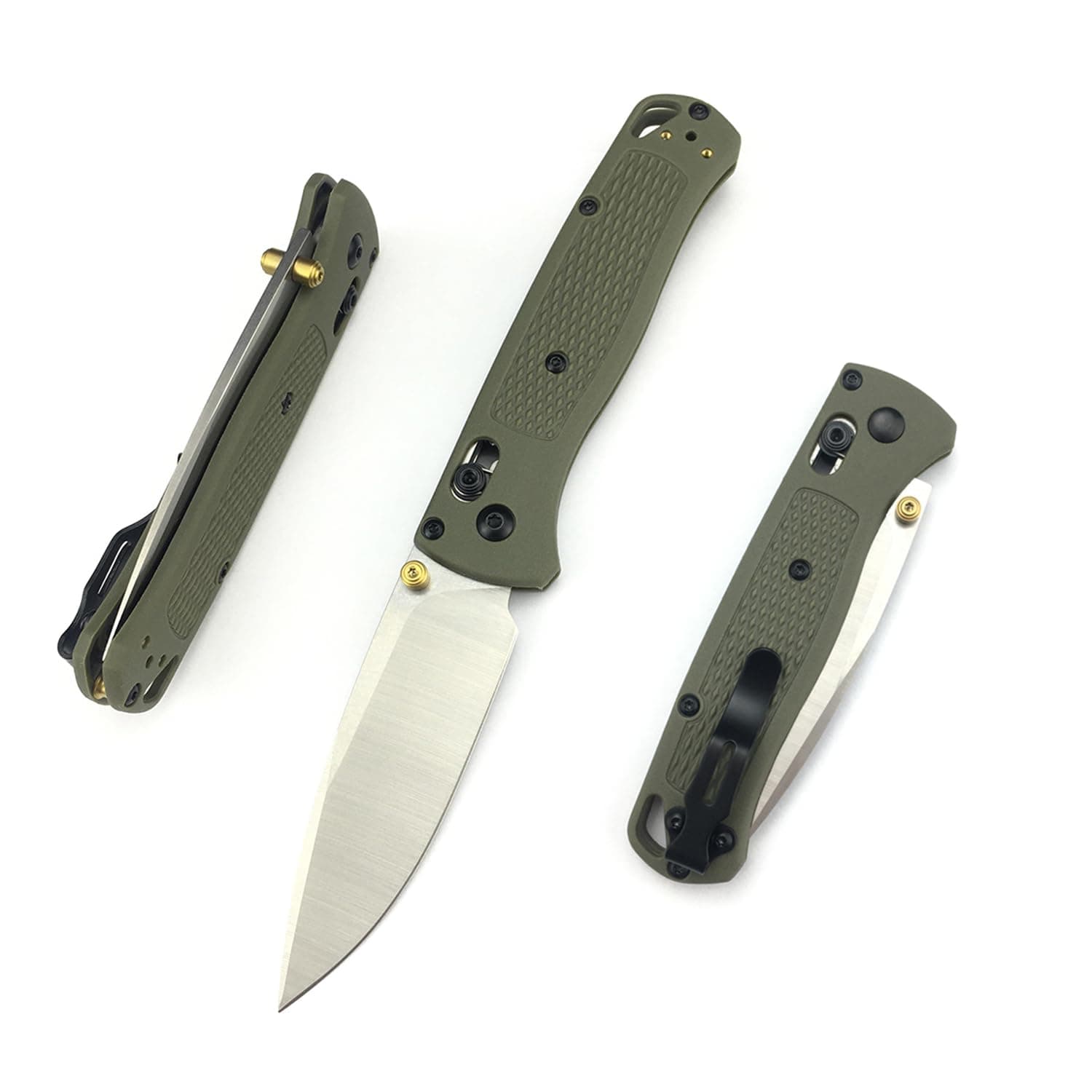 Everyday Carry 8Cr13MoV Pocket Knife with Green Grivory Handle