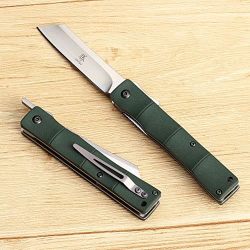 KATSU Handmade G10 Handle Bamboo Japanese Razor Pocket Knife