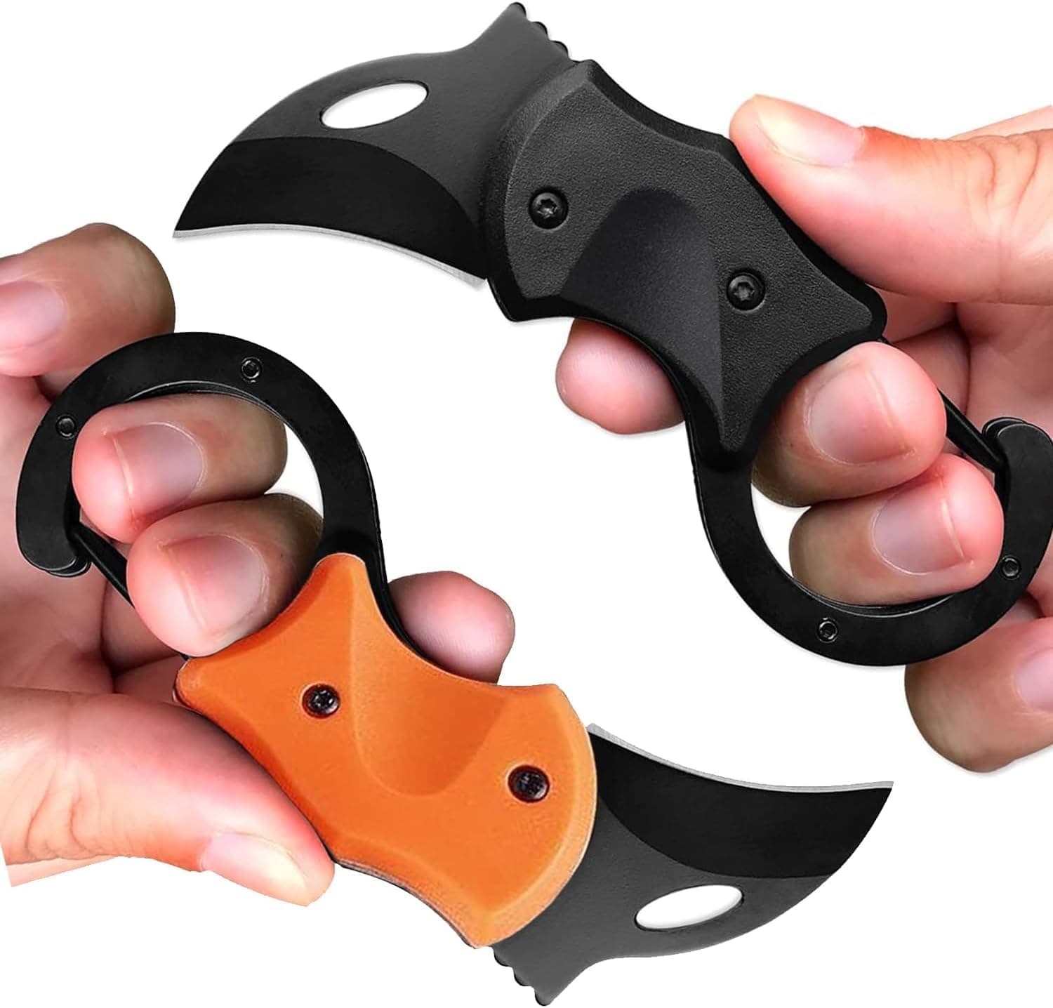 2 Pack Keychain Knife, Folding EDC for Men & Women, Outdoor Gifts for Dad, Husband