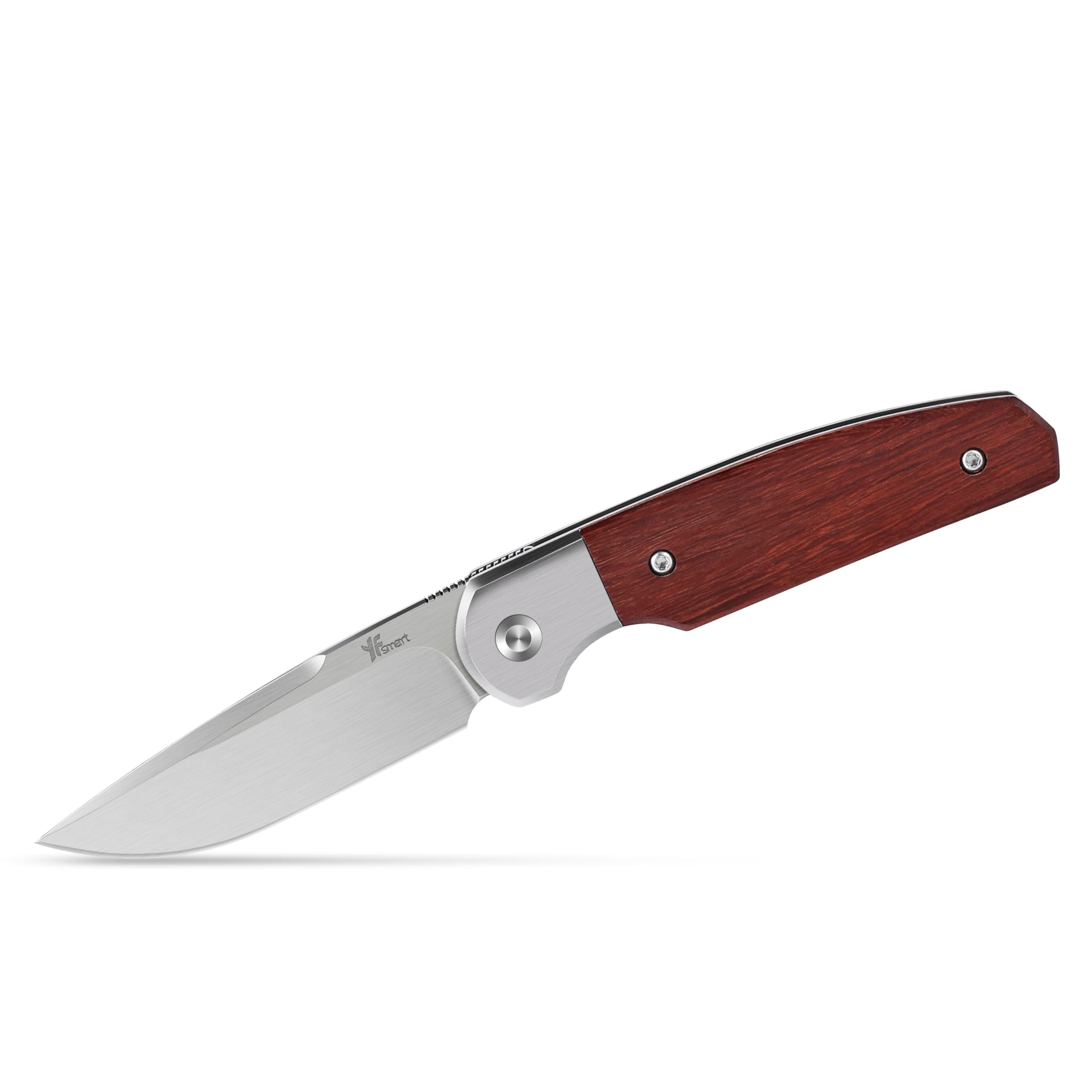 Handcrafted D2 Steel Folding Pocket Knife with Sturdy Wooden Handle – Ideal for Camping, Hunting, Hiking & EDC