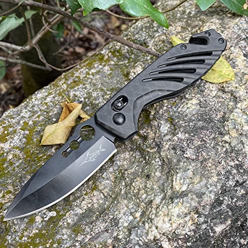XIPHIAS FK045-BC 4.25" Axis Lock EDC Knife - Multitool with Blade, Glass Breaker & More for Survival - Camping, Hiking,