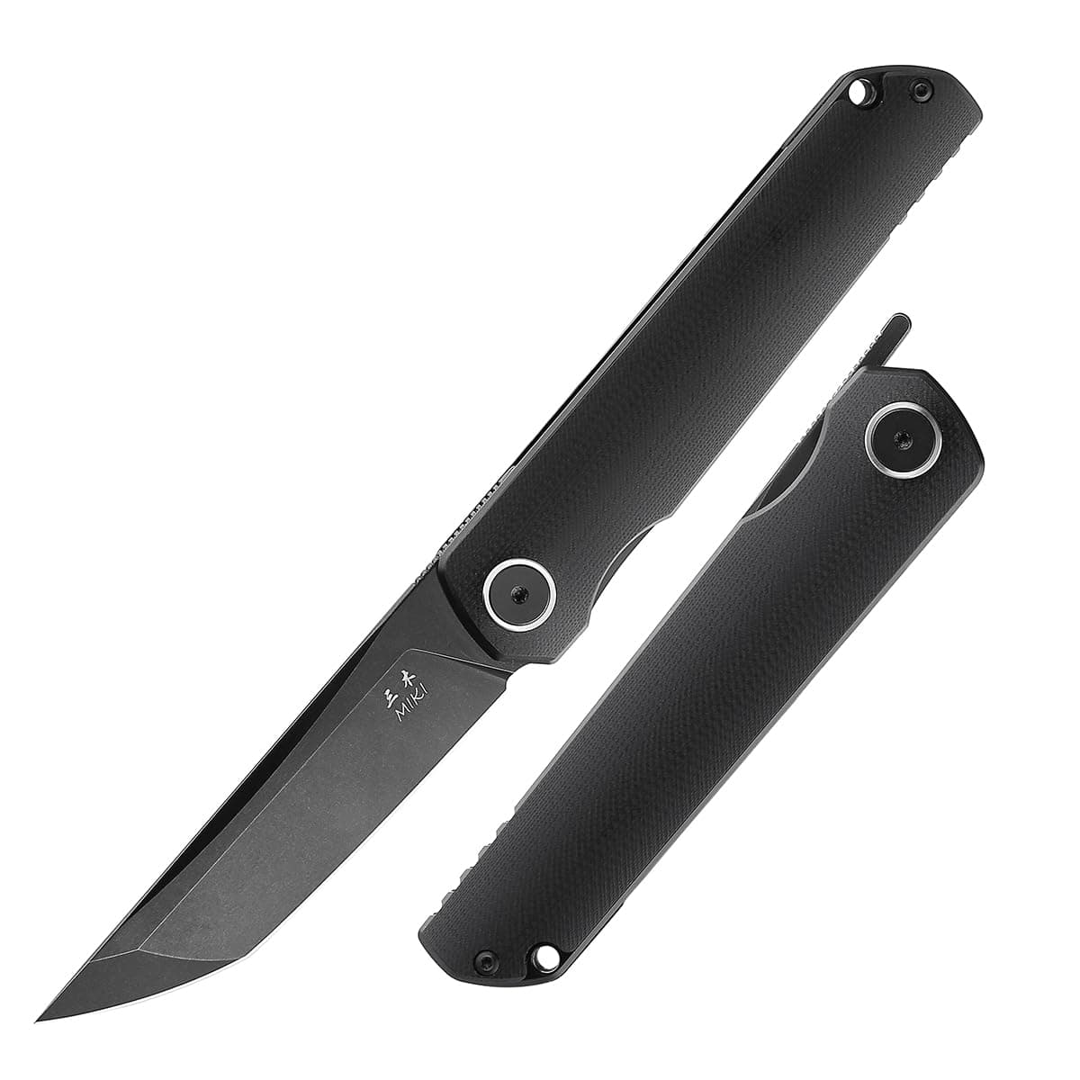 Miki 3.6-Inch Tanto D2 Pocket Knife,G-10 Handle for Camping Hiking